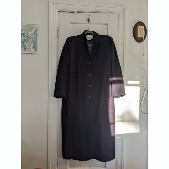 cashmere coat plum color - Picture 2 of 6